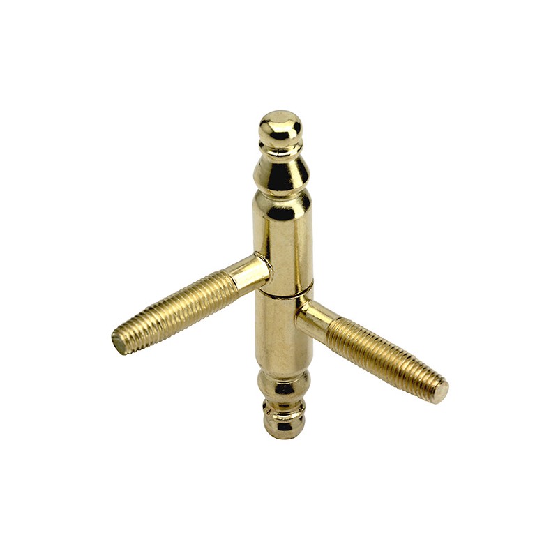 Zawias wkręcany ozdobny fi. 9mm mosiądzowany cynk mod. 132 AGB