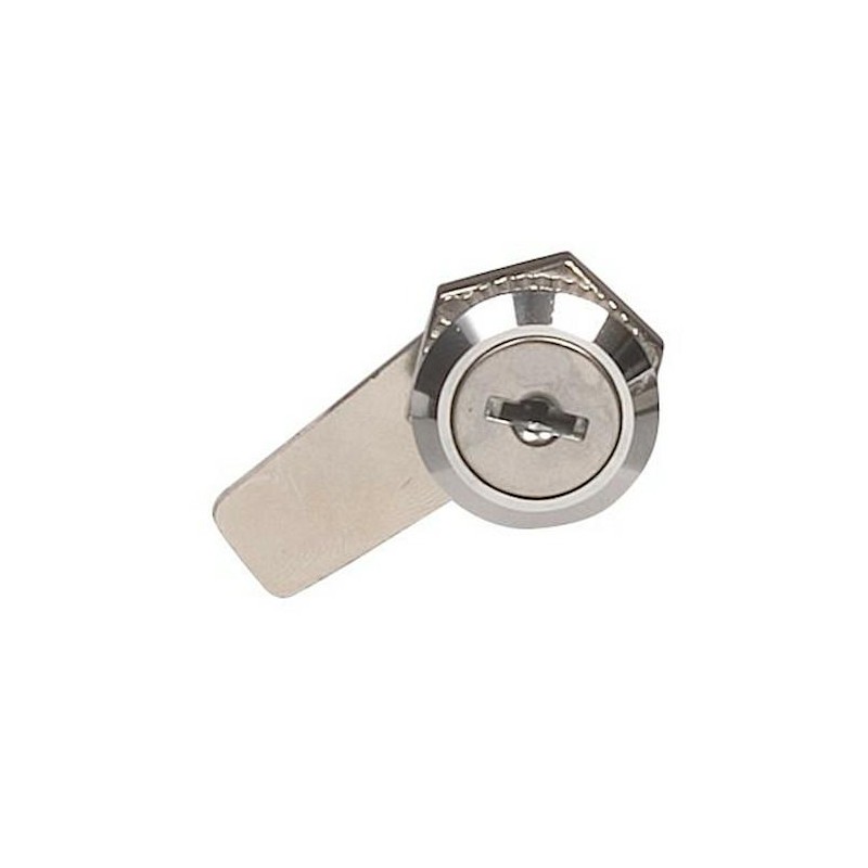 Zamek do skrzynek mod.4A2 niklowany - jeden wzór klucza