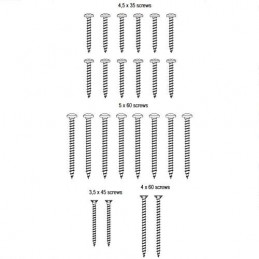 Wkręty ARIETE komplet do drewna NAT AGB
