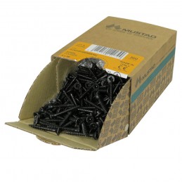 Wkręty czarne 4x30 PZ2 łeb stożkowy Panelvit 100szt.