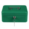 Kasetka na pieniądze zielona 150x110x70mm