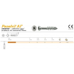 Wkręty 4x35 chrocynk PZ łeb stożkowy PANELVIT AF 100szt.
