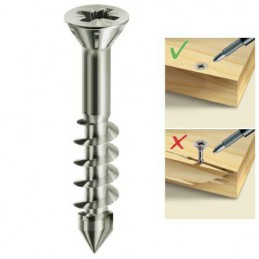 Wkręty 4x40 chrocynk PZ łeb stożkowy PANELVIT AF 100szt.