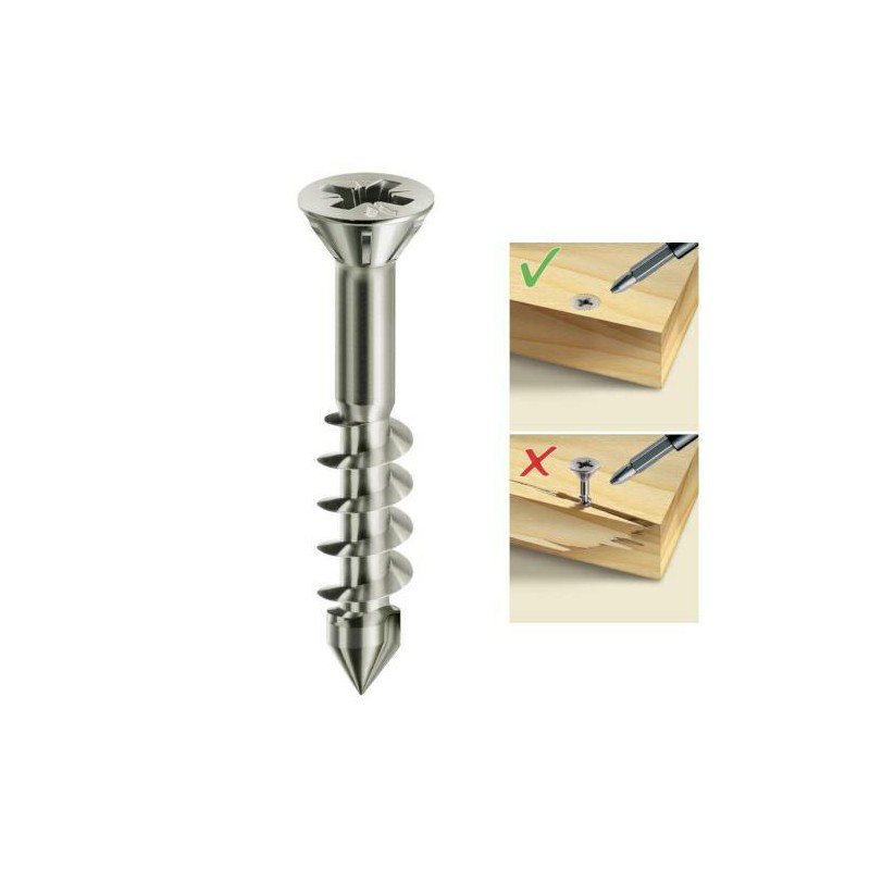 Wkręty 4x40 chrocynk PZ łeb stożkowy PANELVIT AF 100szt.