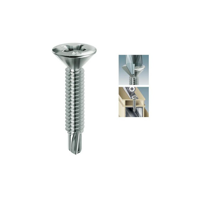 Wkręt 3,9x14mm do PVC chrocynk DRILLEX 100szt