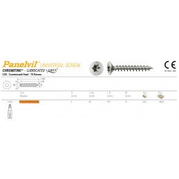 Wkręty chrocynk 5x50 łeb stożkowy TX Panelvit TSP 100szt.