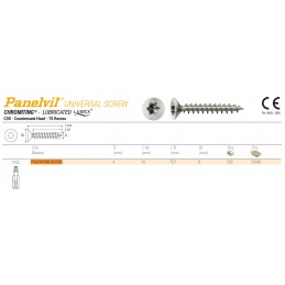 Wkręty chrocynk 4x16 łeb stożkowy TX Panelvit TSP 100szt.