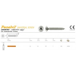 Wkręty chrocynk 3,5x20 PZ łeb stożkowy Panelvit 100szt.