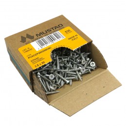 Wkręty chrocynk 3,5x20 PZ łeb stożkowy Panelvit 100szt.