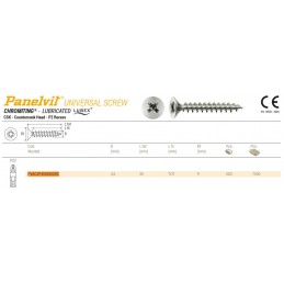 Wkręty chrocynk 4,5x35 PZ łeb stożkowy Panelvit 100szt.