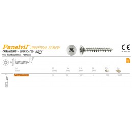 Wkręty chrocynk 3x20 PZ łeb stożkowy Panelvit 100szt.