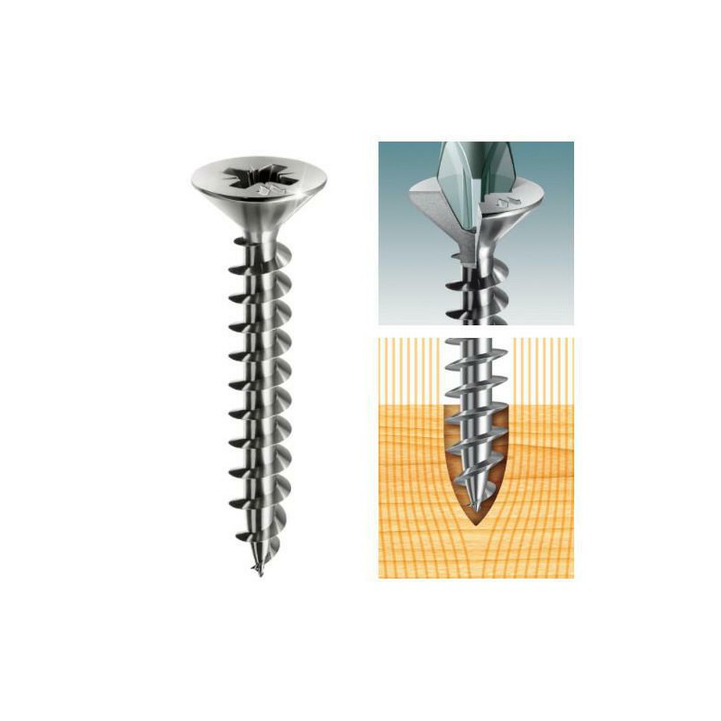 Wkręty Inox 3x16 PZ łeb stożkowy Panelvit 100szt.