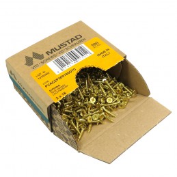 Wkręty mosiądzowane 3x16 PZ łeb stożkowy Panelvit 100szt.