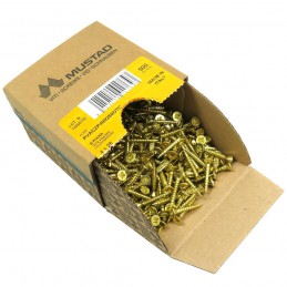 Wkręty mosiądzowane 4x25 PZ łeb stożkowy Panelvit 100szt.