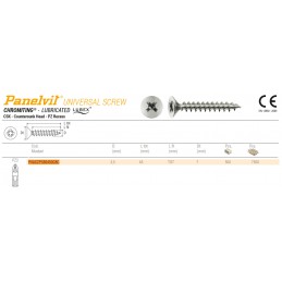 Wkręty chrocynk 3,5x45 PZ łeb stożkowy Panelvit 100szt.