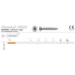Wkręty Inox 5x35 PZ łeb stożkowy Panelvit 100szt.