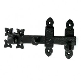 Zamknięcie furtki bramy czarne rustykalne 60x190mm