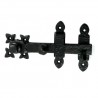 Zamknięcie furtki bramy czarne rustykalne 60x190mm