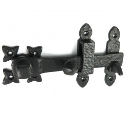 Zamknięcie furtki bramy czarne rustykalne 60x190mm