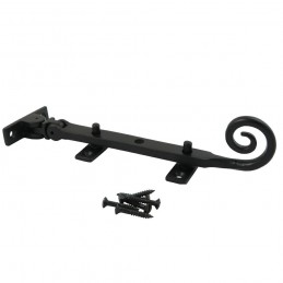 Ogranicznik otwarcia czarny zawinięty ogon 203mm