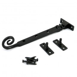 Ogranicznik otwarcia czarny zawinięty ogon 203mm