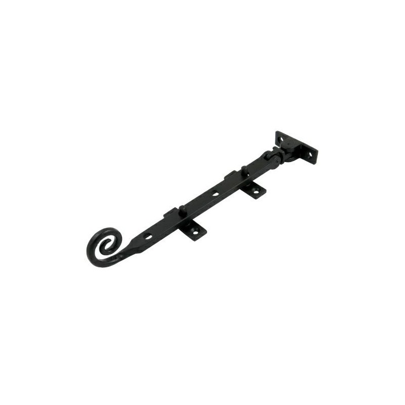 Ogranicznik okienny Blokada otwarcia 224mm zawinięty ogon czarny