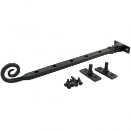 Ogranicznik okienny Blokada otwarcia 305mm zawiniety ogon czarny