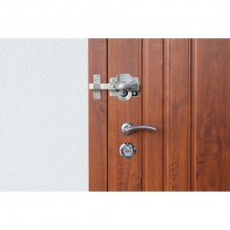 Zasuwa z blokadą 90x154mm chrom połys klucz/przycisk mod. 1 PLUS