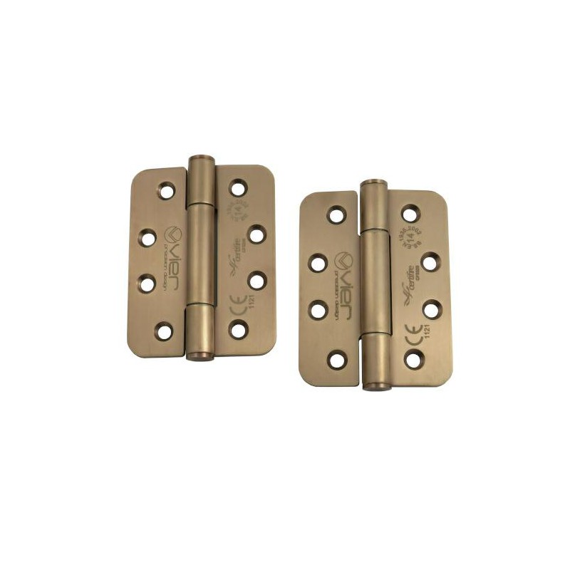 Zawias do drzwi 102x76mm stal nierdzewna INOX miedziany splatany 2szt.