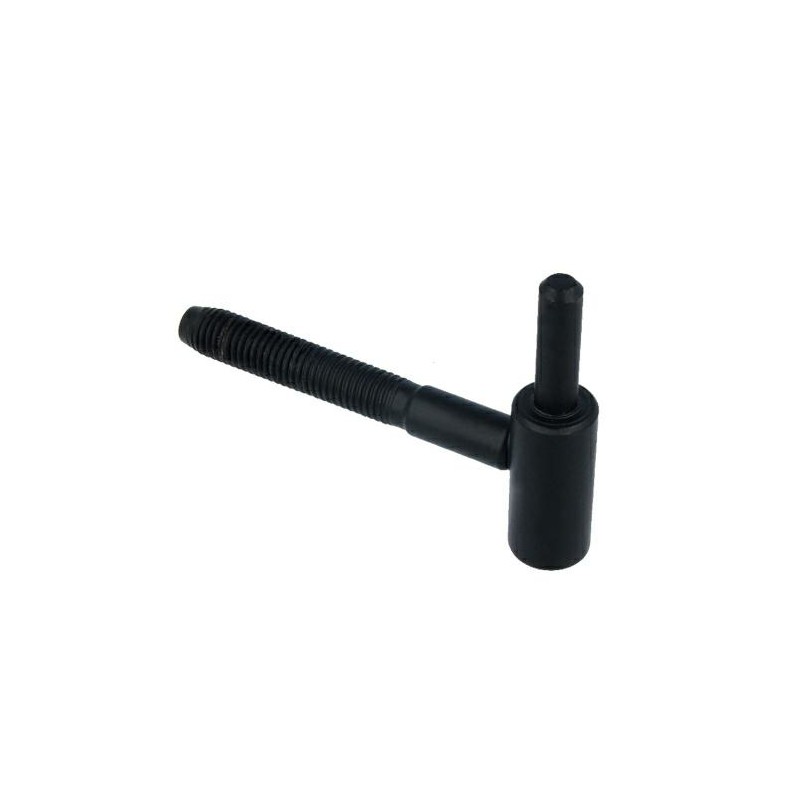 Trzpień zawiasu fi.9mm wkręcany w mur dł. 85mm czarny mod. 2995