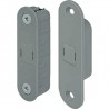 Zatrzask magnetyczny ALU-TOUCH aluminium-drewno szare komplet