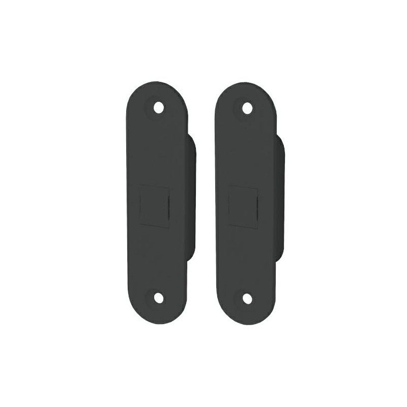 Zatrzaski magnetyczne EASY-TOUCH czarne komplet do drzwi ukrytych