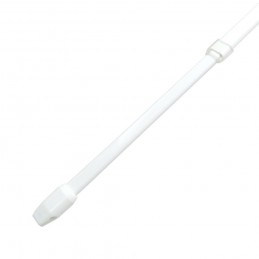 Zazdrostka owalna rozsuwana karnisz 40-70cm biała mod.2