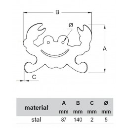 Wieszak GRANKIO fuksja
