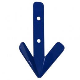 Wieszak 2-haczyki stalowy niebieski 101x58mm ROBIN HOOD ref.514