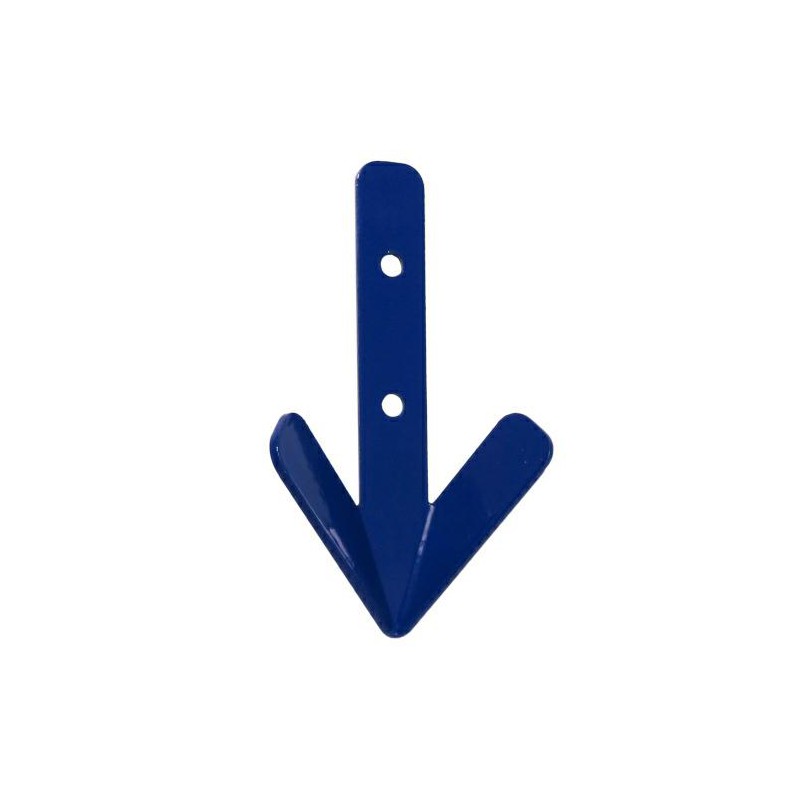 Wieszak 2-haczyki stalowy niebieski 101x58mm ROBIN HOOD ref.514