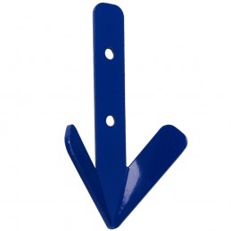 Wieszak 2-haczyki stalowy niebieski 101x58mm ROBIN HOOD ref.514