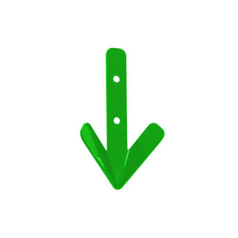 Wieszak 2-haczyki stalowy zielony 101x58mm ROBIN HOOD ref.514