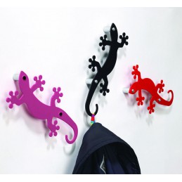 Wieszak ścienny GEKO fuksja ref.515