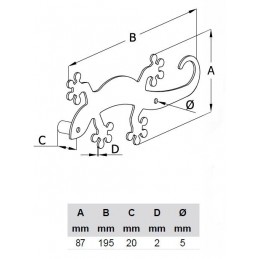 Wieszak GEKO zielony 515