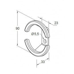 Wieszak GIOTTO czerwony