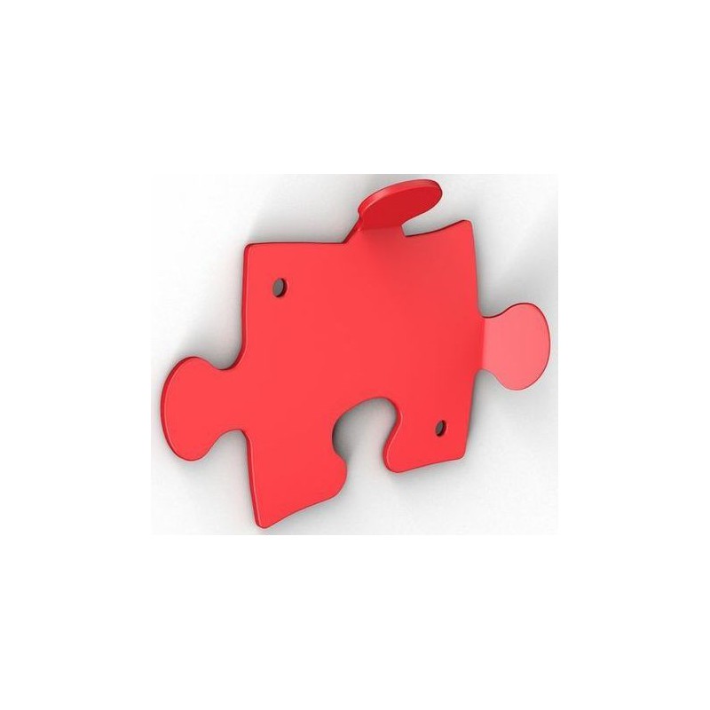 Wieszak PUZZLE czerwony (517)