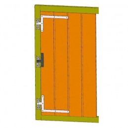 Zawias pasowy 4500-240 prosty czarny