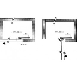 Zawias puszkowy 35mm niklowany do szafek narożnych +90 ° CLIP mod.4403