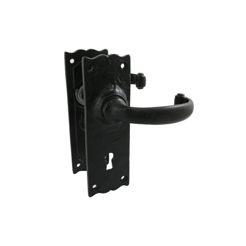 Klamka 50x150 czarna na klucz