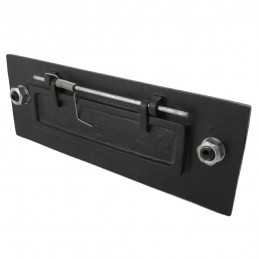 Wrzutnia na listy z kołatką 305mm czarna kuta