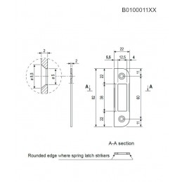 Zaczep CENTRO/MED F22/82 chr. mat