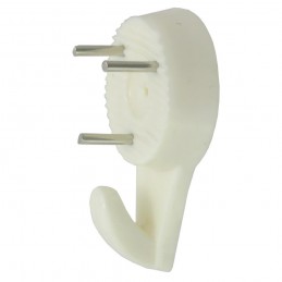 Wieszaczki haczyki wbijany 30x18mm kremowy 5szt. mod. 200DIS