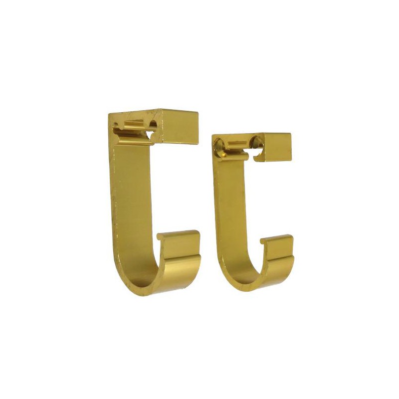 Wspornik uchwyt drążka ubraniowego 20mm złoty 2szt. mod.6 DIS