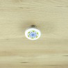Gałka meblowa ceramiczna 45mm biała malowana kwiaty Decore Floreale IT-P48